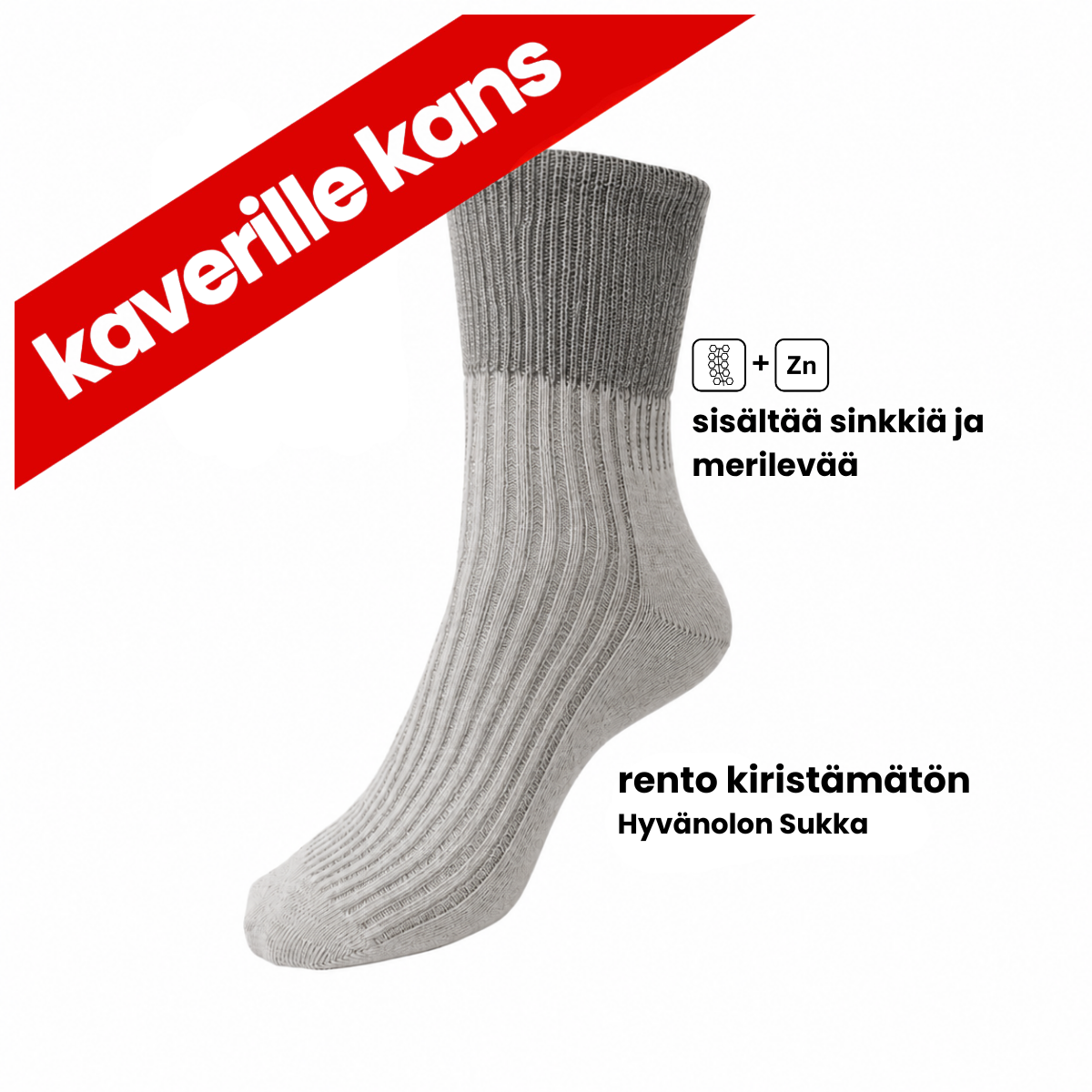 Kaverille Hyvänolonsukat 3 paria