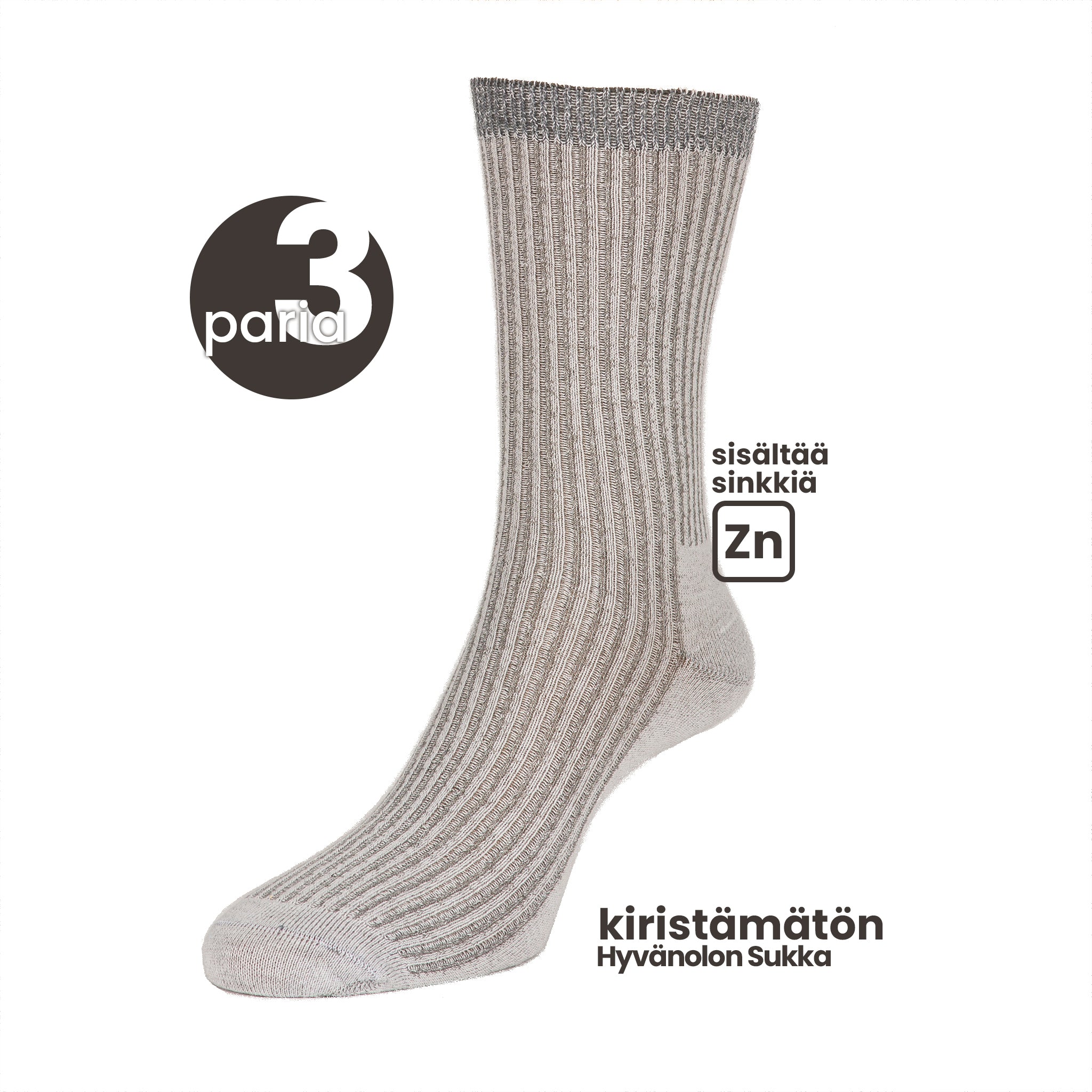 Bekväma strumpor som inte trycker - 3-pack